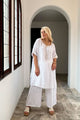 Amilia linen tunic, white