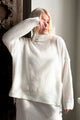 Ashlyn alpaca blend sweater, off white