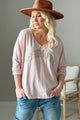 Bohemiana glitter long sleeve t-shirt, light pink