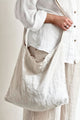 Linen boho bag, sand