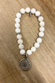 Buddha bracelet, howlite