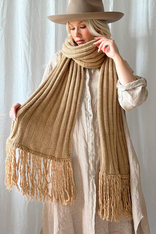 Celsia scarf, caramel