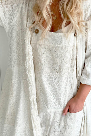 Datia cotton jumpsuit, off-white