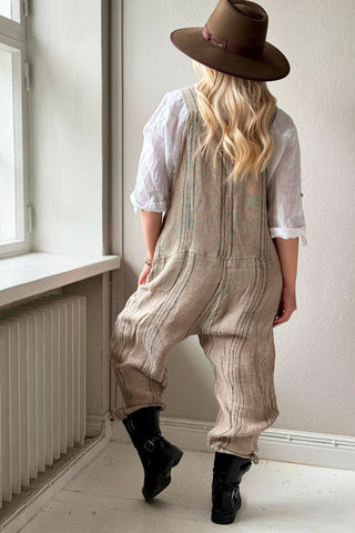 Delhi linen jumpsuit, natural