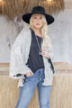 Divine sequin kimono, ivory