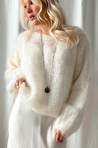 Dreamy mohair jumper, off white