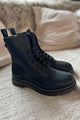 Efany leather boots, black