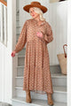 Eliana viscose dress, caramel