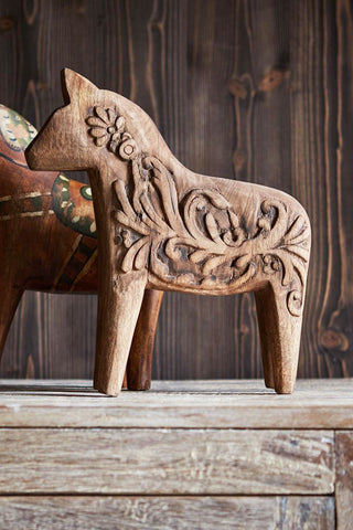 Fale decorative horse, old wood