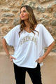 Bohemiana glitter t-shirt, white