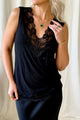 Lace dreams top, black