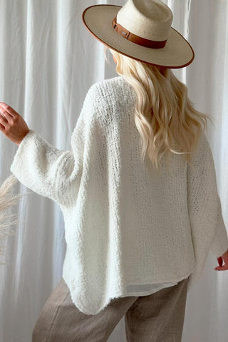 Indie knit, white