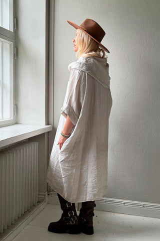 Iridea linen dress, sand