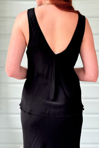 Jaci viscose top, black