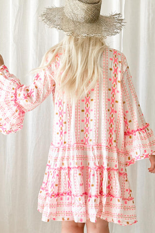 Jimena cotton dress, pink