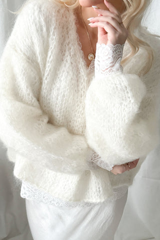 Cuteness mohairneule, off white