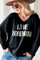 La vie bohemiana cotton shirt, black