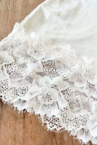 Lace dreams top, off white