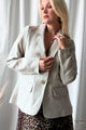 Linen blazer, natural