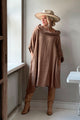 Long walk linen tunic, caramel