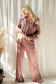 Luxie velour pants, pink