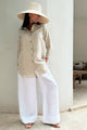 Mia linen blouse, natural