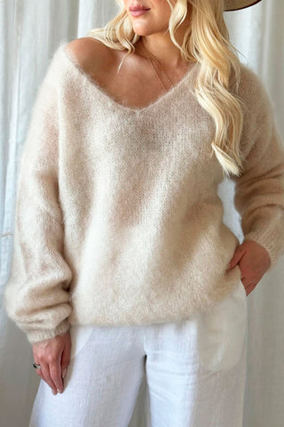 Mohair heaven jumper, beige