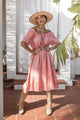 My Love linen dress, peach