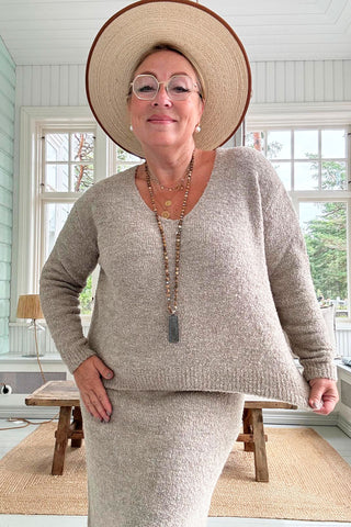 Perrine sweater, Taupe