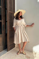 Petunia linen dress, sand