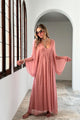 Primavera silk blend dress, rose