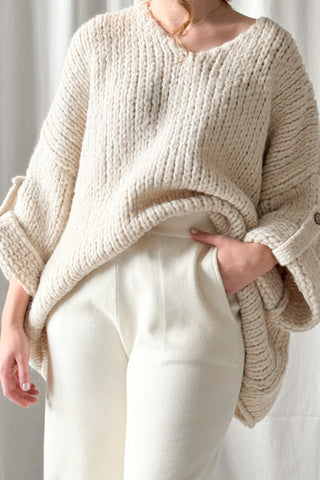 Roche knitwear, off white