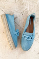 Smilla espadrillot, light blue suede