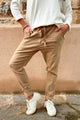 Stretch joggers, caramel