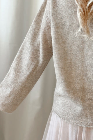 Shimmer knitwear, beige