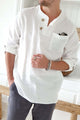 Jones linen shirt, white