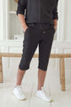 Linen shorts tease men, black