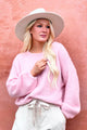 Becca alpaca blend jumper, light pink