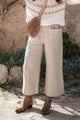 Carpenter linen pants, natural