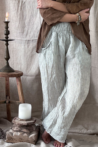 Hanko linen pants, light grey