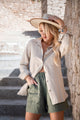 Boyfriend linen blouse, natural