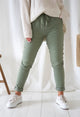 Stretch joggers, olive