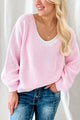 Sunset cotton knit, candy pink